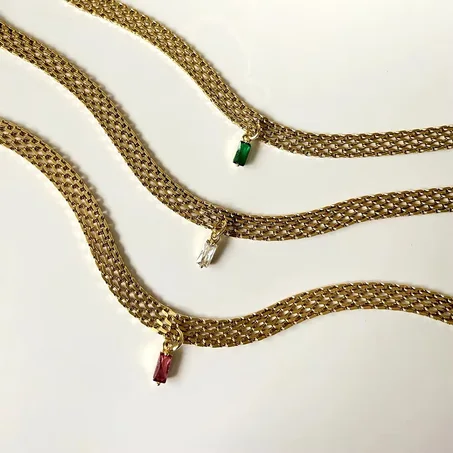 Ras de cou clip Vert