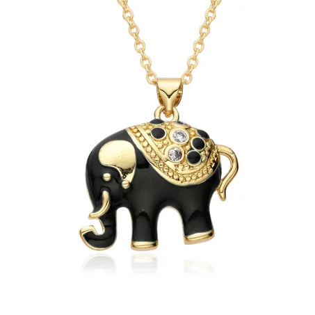 Collier éléphant black