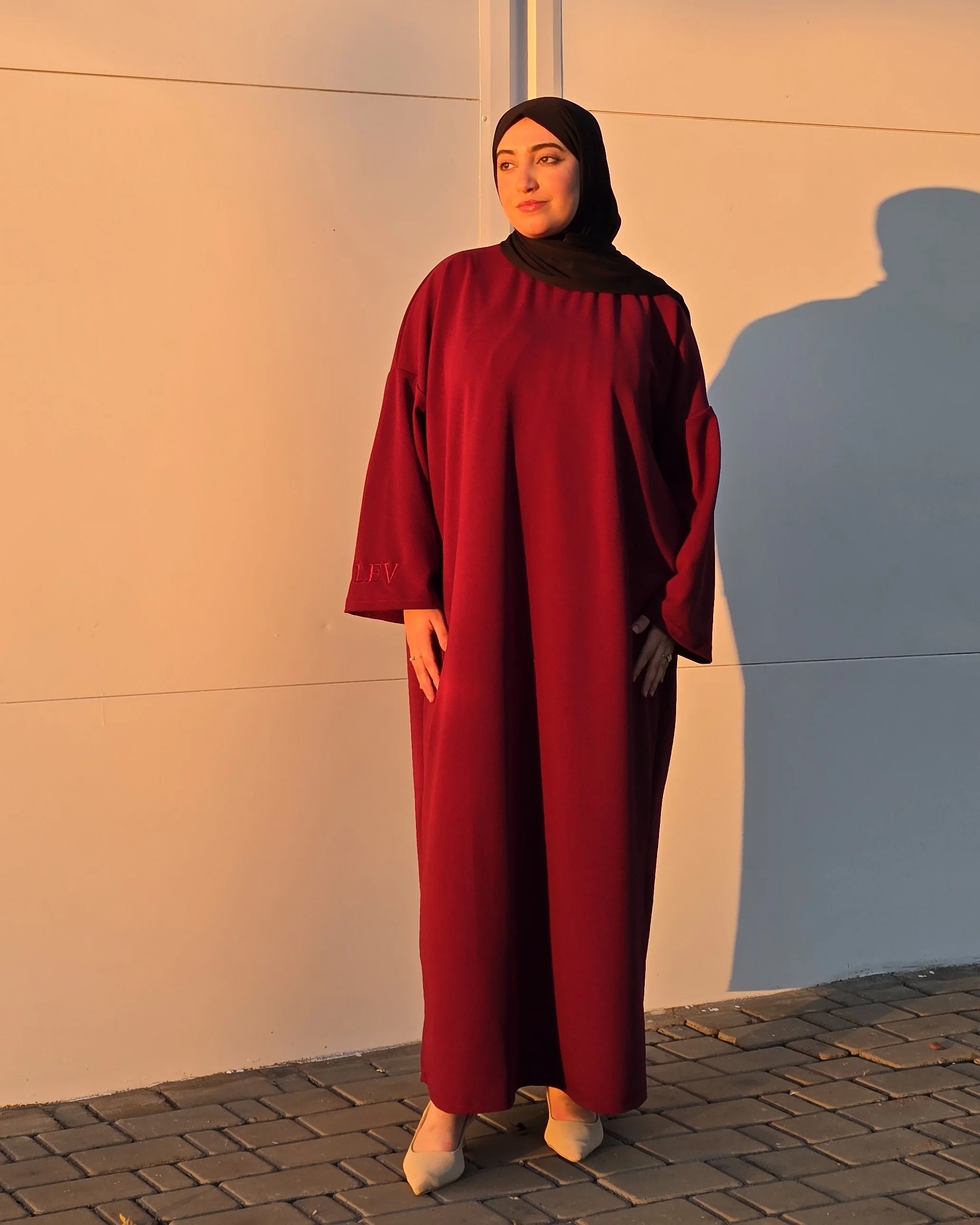 THE SOFT DRESS BURGUNDY