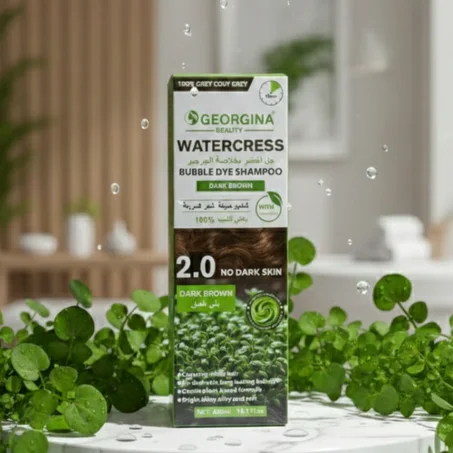 شامبو صبغة الشعر الطبيعي بخلاصة الجرجير