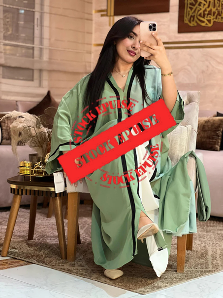 ABAYA PAPILLON avec CHALE