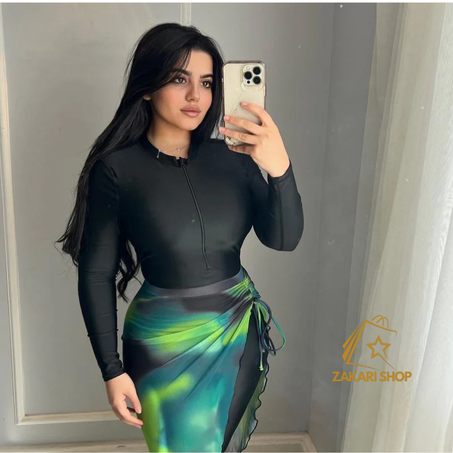 Burkini Cache coloré 5 Pièces