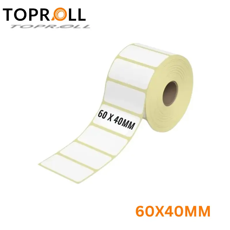 Rouleaux d’étiquettes thermiques 60 x 40 mm 1000 Unités