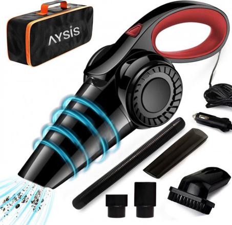 Portable Car Vacuum Cleaner with Light 120W 6000PA High Power