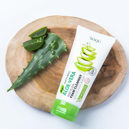 SOQU JEJU NATURAL ALOE VERA DEEP FOAM CLEANSER