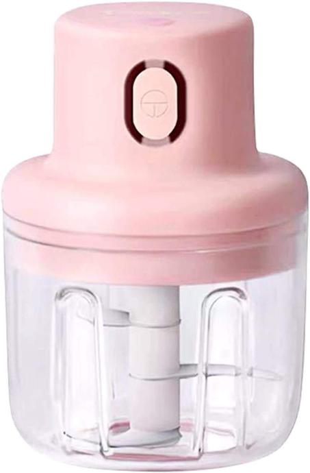 250ml Cordless Electric Meat Grinder USB Charging (Pink)