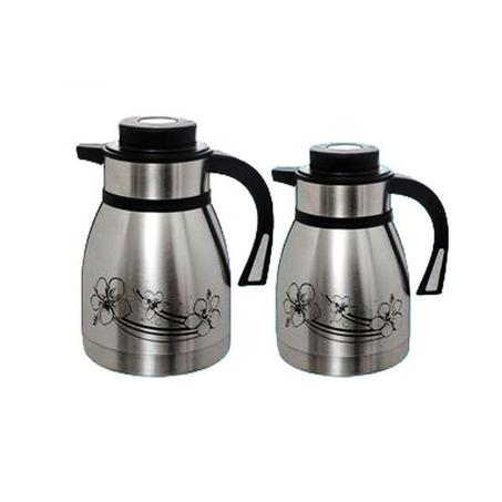 Thermos Inox Insulated 1.5L & 1.2L, Set of 2 Stainless Steel Coffee Thermos