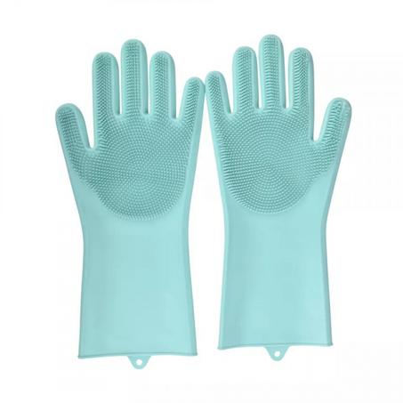 silicone gloves with sponge, cleaning, heat resistant