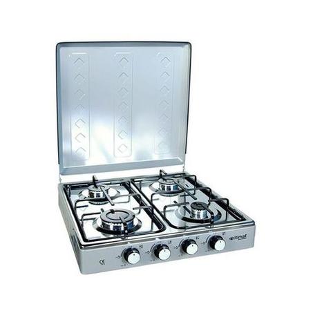 Itimat 4-burner stainless steel gas hob gray made un turkey