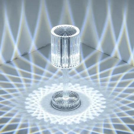 Smart Crystal Lamp Shade Indoor Decorative Light Fixture Rechargeable