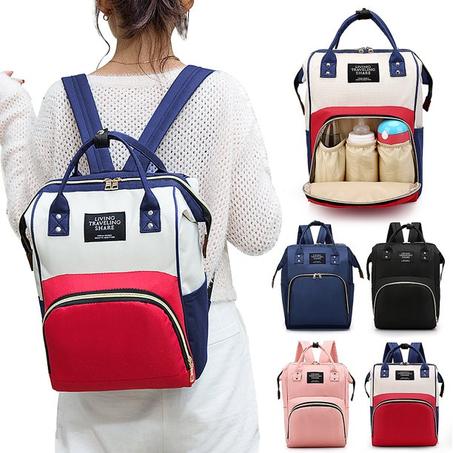 Maternity bag, large capacity waterproof diaper bag for baby care - backpack for women