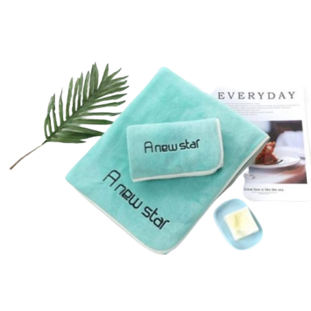 Serviette 2 pieces de couleurs différentes