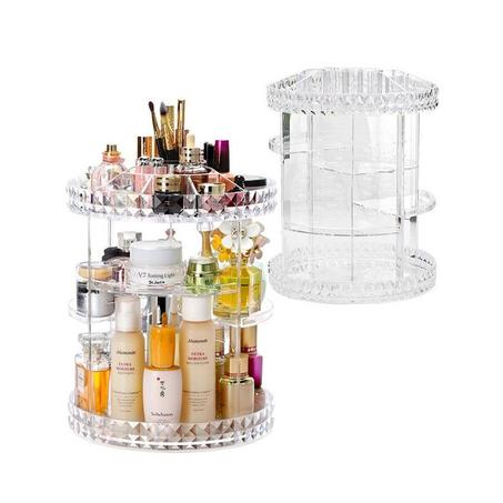 360° Rotating Cosmetic Storage Box/ Makeup Organizer