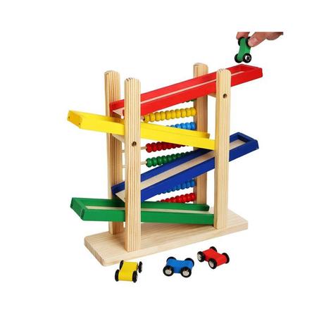 Children's wooden toy 2 in 1 "Automatic track