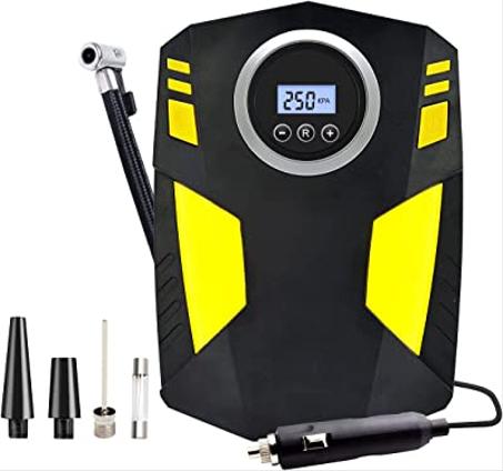 Portable Pocket Inflator12V Air Inflator Tire Compressor LED Digital Tire