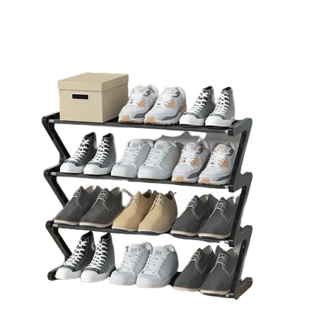 Z-shaped shoe rack, plastic storage cabinet, for dormitory 7 orders