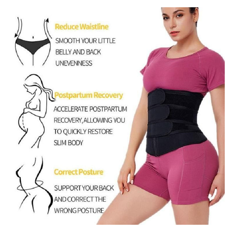 Abdominal Sweat Belt for Men and Women Slimming Girdle Adjustable Flat  Stomach Belt for Sport Fitness Sauna