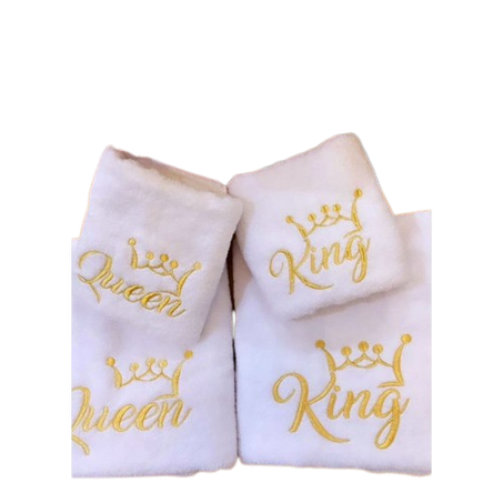 White towel 4 pieces, 100% cotton