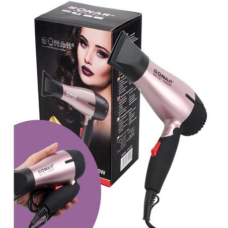 Sonar professional foldable and portable hair dryer 1500W