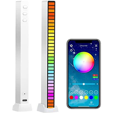 LED light strip with RGB voice control, mood lighting, color, voice activation, music