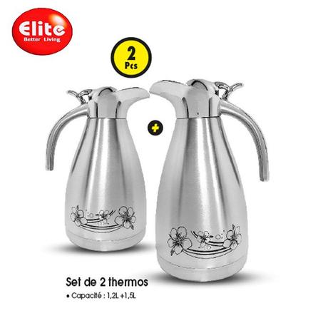 Set Of 2 Stainless Steel Thermos 1.5L+1.2L Kenz