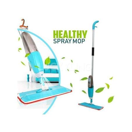 Spray Mop Bleu Serpillière en microfibre avec Vaporisateur