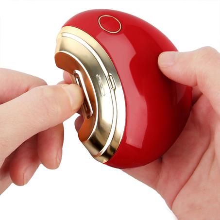 Red electric nail clippers for children, adults, safe manicure