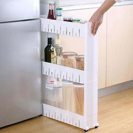 TEMPSA 4-Tier Rolling Kitchen Storage Cart