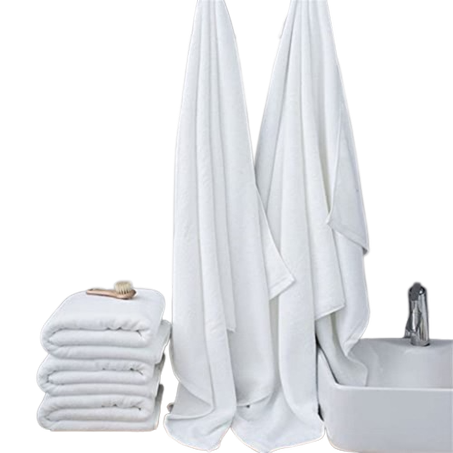 A large white towel, 100% pure cotton