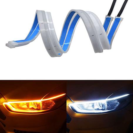 Strip Led Headlights DRL Daytime Running Lights Brake Turn Signals Side Lights Headlights For Auto