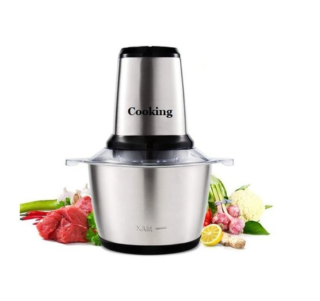 Cooking Hachoir électrique à viande et légumes avec un bol en inox