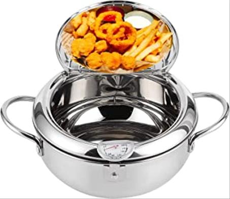 Friteuse à gaz en acier inoxydable 304, pour frites