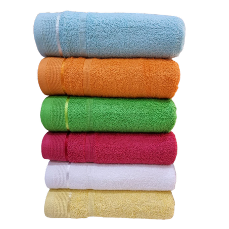 A set of 6 Pakistan towels in different colors