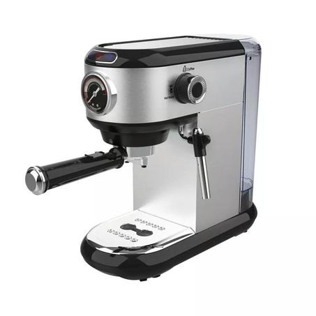 Multismart Espresso Coffee Machine - Ground Coffee / Cappuccino -15 Bars / 1 L - Gray
