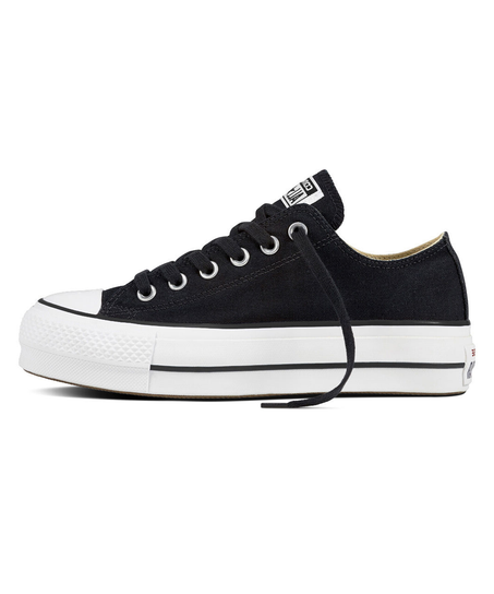 Converse Chuck Taylor Ox platform black trainers