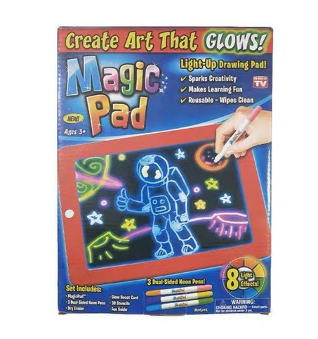 Tablette magique LED planche à dessin MAGIC PAD 3DX9 bloc-notes rouge