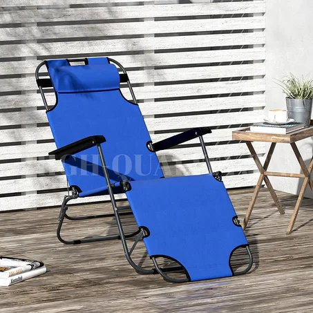 Chaise longue  2 en 1 pliable