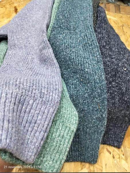 Pull col rond tweed textured crew neck sweater Orginal