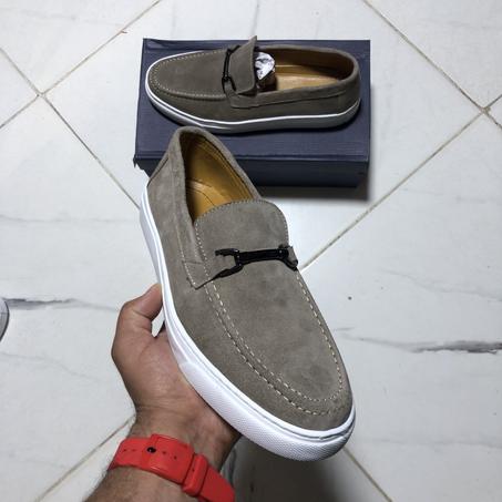 Chaussures en cuir à enfiler décontractées pour hommes, mocassins classique