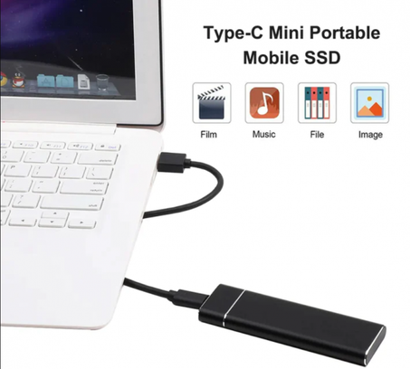 Portable External SSD Hard Drive 2 TB = 2000 GB