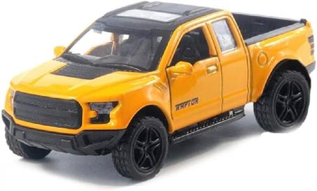 HST لعبة سيارة رابتور قابلة للتجميع مصنوعة من خليط معدني للاطفال بلون اصفر واسود 37888