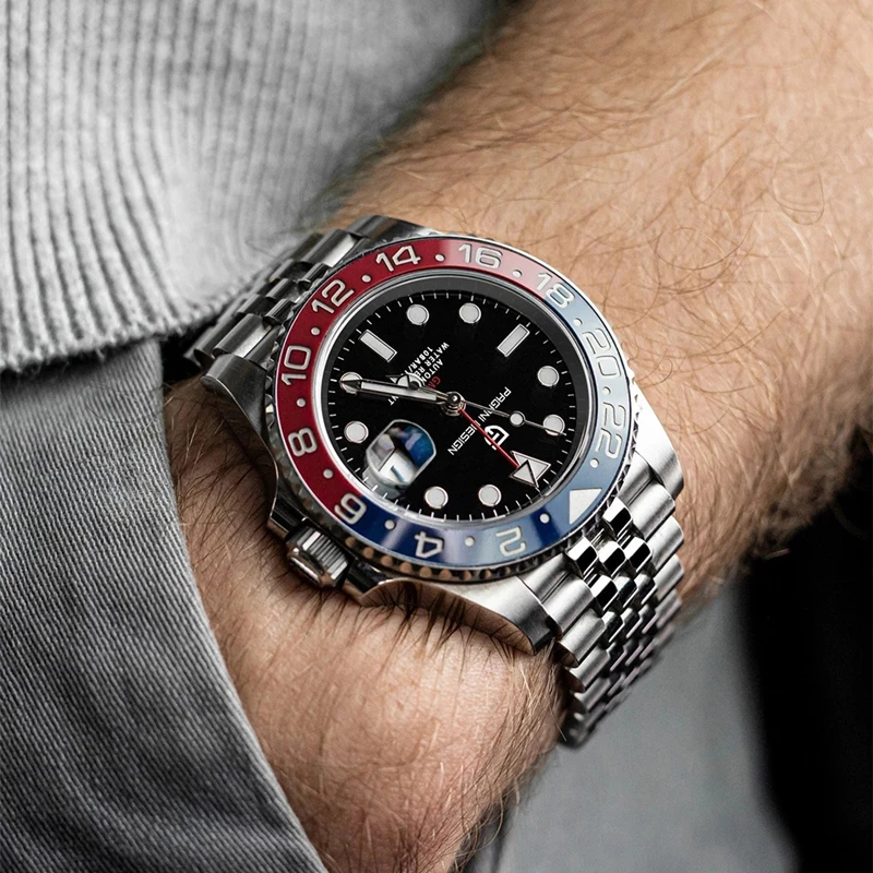 ساعة رجالية أوتوماتيكية PAGANI DESIGN GMT – إصدار V3 (40 ملم)