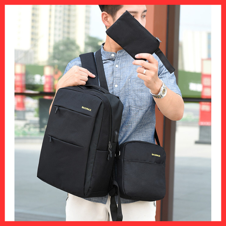 Pack 3 pièces (Sac à dos + Sacouche + Trousse)