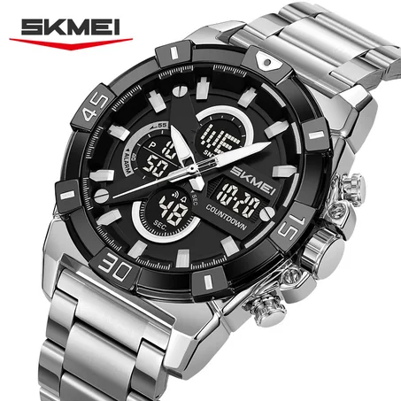 ساعة SKMEI 2593 بشاشة عرض مزدوجة