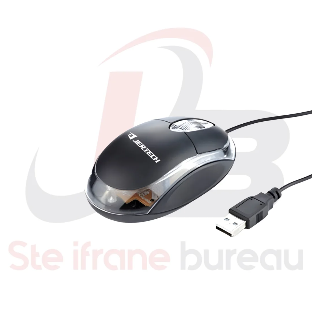 Souris Filaire JERTECH MT300 | Haute Précision & Design Ergonomique