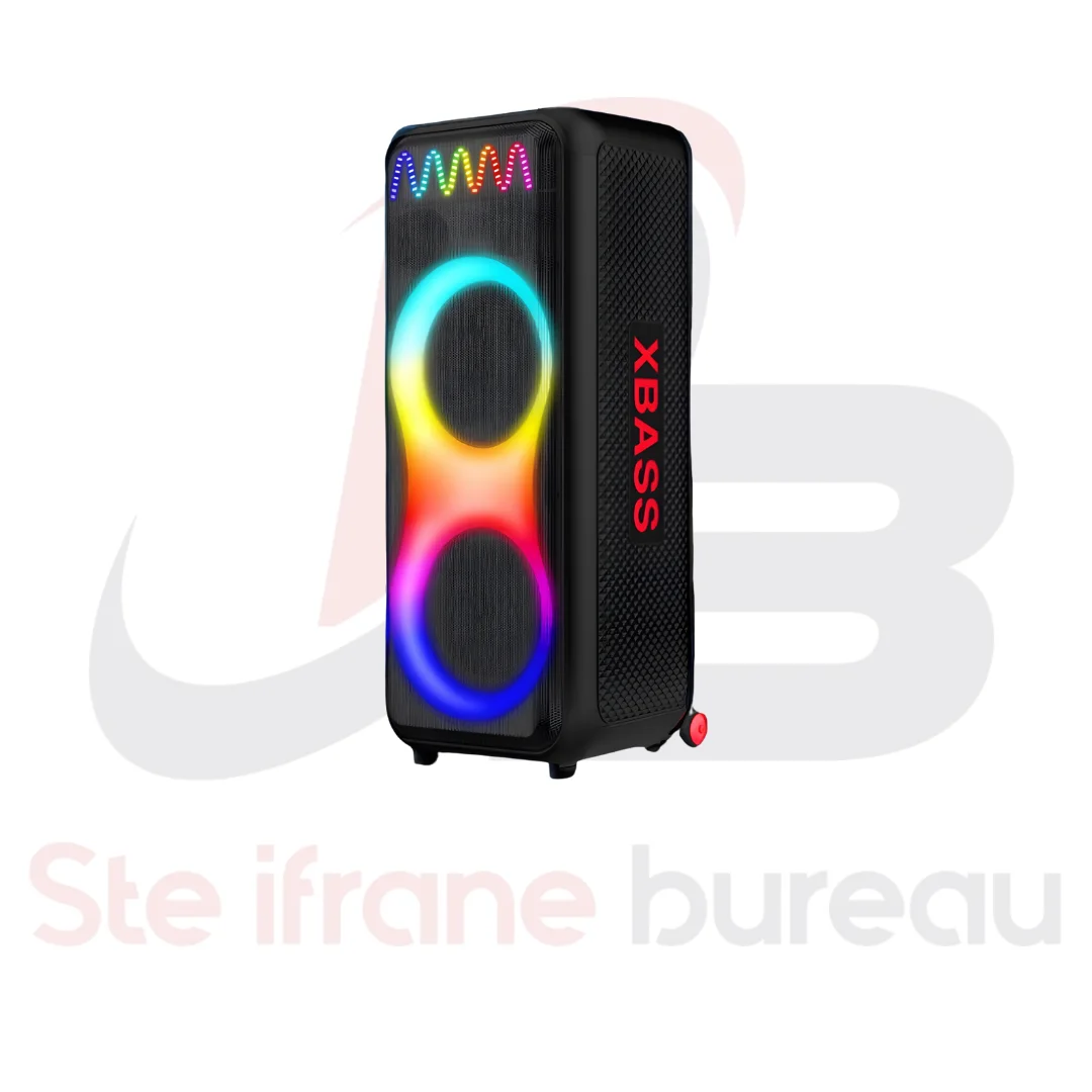 Enceinte Portable Bluetooth BAFF MONDO SING-E ZQS10212 | 50 W Puissance & Lumières RGB