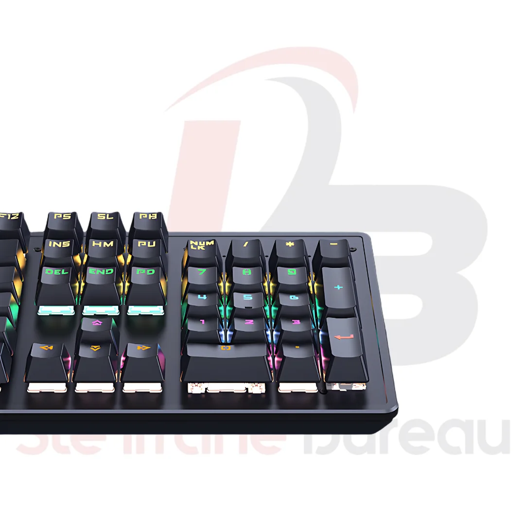 Clavier Gaming JERTECH Sprint JK520 MONDO | 104 Touches RGB Haute Performance