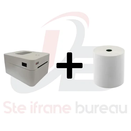 🖨️🏷️ OFFRE PACK PROFESSIONNEL – WD8230 + Rouleau Thermique 100×100