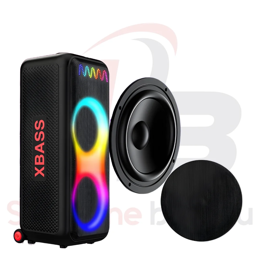 Enceinte Portable Bluetooth BAFF MONDO SING-E ZQS10212 | 50 W Puissance & Lumières RGB