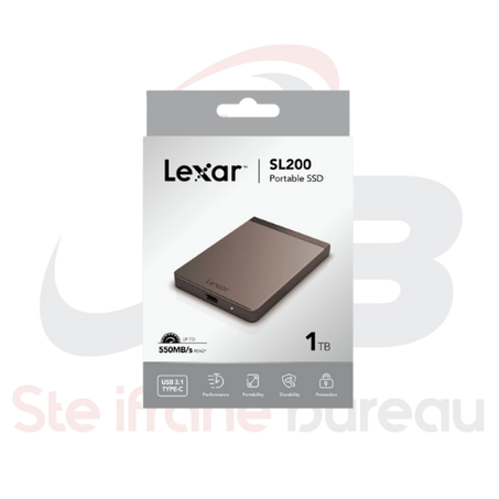 Lexar SL200 – 1TB SSD Portable Ultra-Rapide & Sécurisé | Stockage fiable partout avec vous